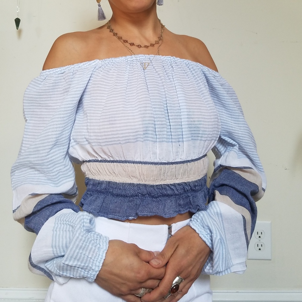 Bardot Poet Peasant Top